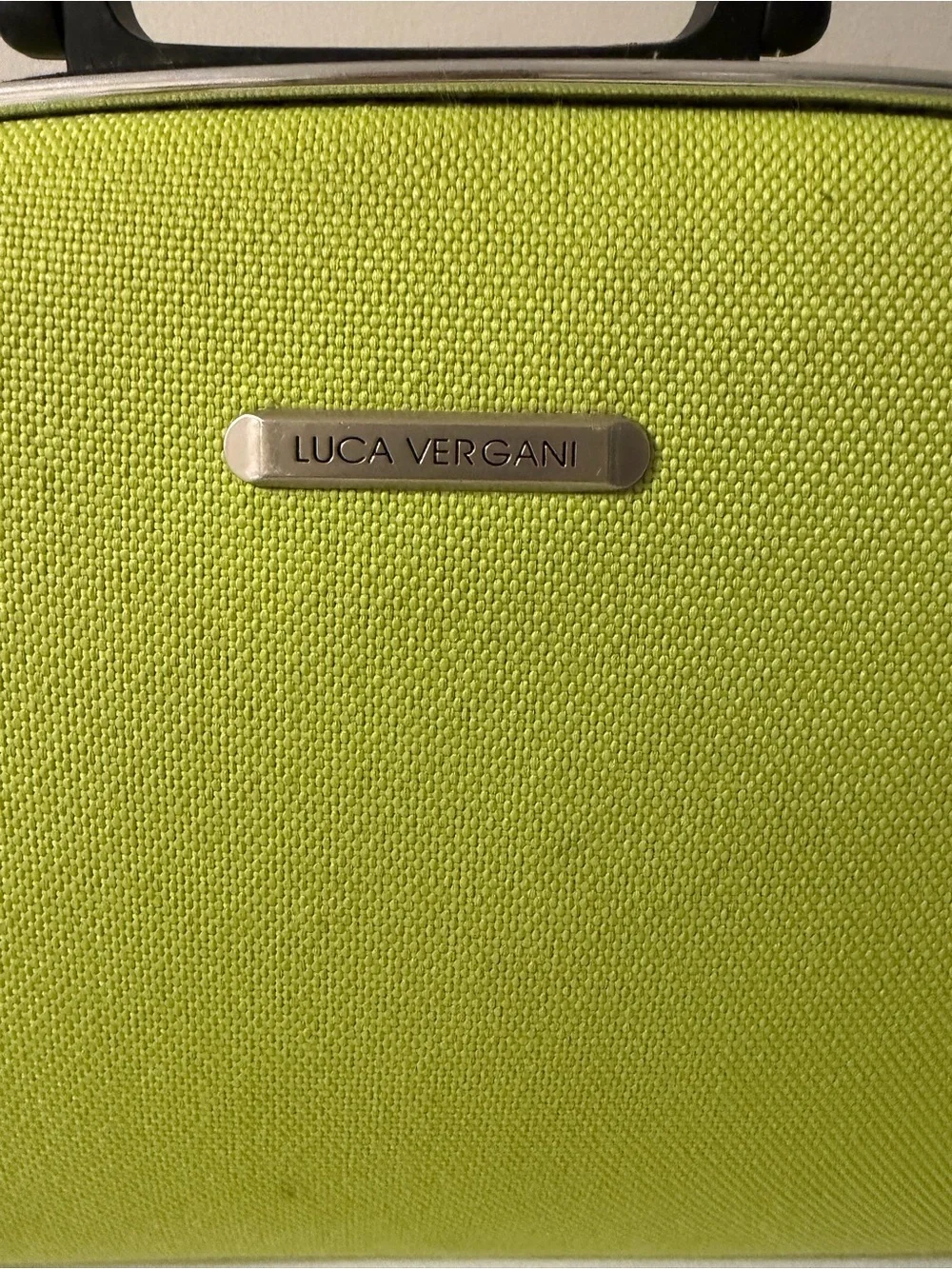 Luca Vergani Lime Cosmetic Case with Detachable Black Strap